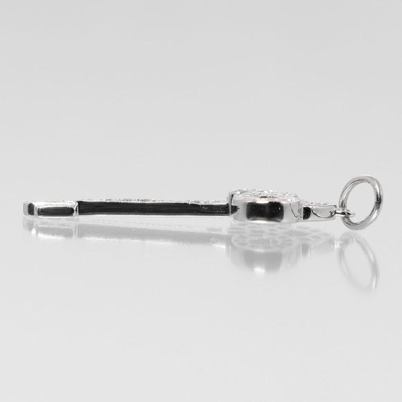 TIFFANY Fleur Drisky Mini Pendant Top Length 24mm Pt950 Platinum Diamond &Co. - Picture 8 of 8